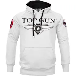 TOP GUN Kapuzen Pullover Defender (Sale) weiß, Größe XL