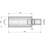 Pramet Fräseraufnahme ISO AT.M16-IHA.M12.040 Grundkörper-D. 29 mm