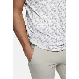 Meyer T-Shirt "Phil", Herren, Gr. XL, weiß, 90% Polyamid, 10% Elasthan, bedruckt, regular fit, V-Ausschnitt, runder Abschluss, Shirts T-Shirt, mit UV-Schutz, atmungsaktiv, pflegeleicht