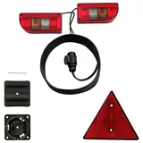 SECORÜT Anhänger-Beleuchtungsset 13-polig Blinker, Bremslicht, Kennzeichenleuchte, Reflektor, Nebelschlussleuchte, Rückleuchte 12 V/DC