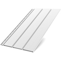 Bryza Kunststoffpaneele Weiß RAL9010 1,50m Wandpaneele Deckenpaneele Innen und Außen Unterdachpaneele Dachkasten Wandverkleidung Holzoptik (Standartpaneele 1,50x0,305m)