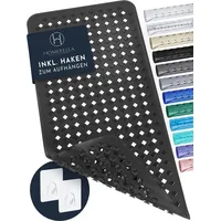 Homerella homerella® Badewannenmatte rutschfest 88x39cm, INKL. HAKEN, Rutschfeste Badematte