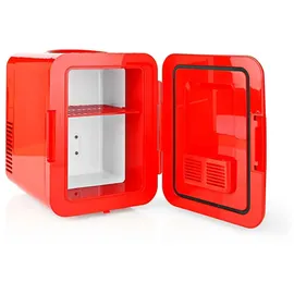 Nedis Tragbarer Mini-Kühlschrank 4 l 27 cm hoch Rot
