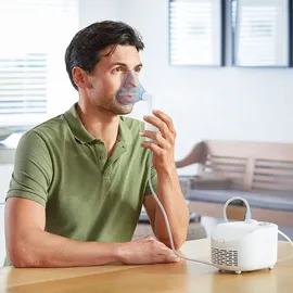 Omron X101 Easy Vernebler – Aerosol-Inhalator zur einfachen Behandlung von Atemwegserkrankungen wie Asthma, Husten oder auch Allergien – Für Erwachsene und Kinder geeignet