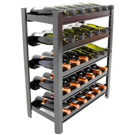 Proregal Weinregal 75 x 60 x 30 cm Schwarz