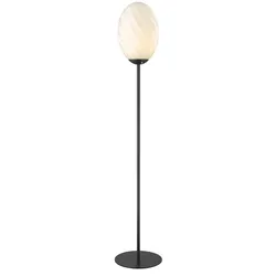 Halo Design - Twist Oval Stehleuchte Opal/Black