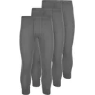 normani Thermounterhose 3 Stück Herren Thermo-Unterhose Thermounterwäsche Skihose Unterziehhose grau 8/L