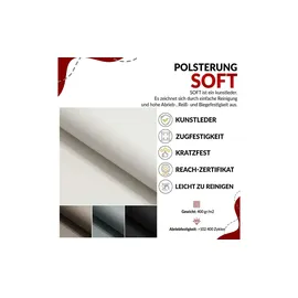 MKS Meble Boxspringbett mit Bettkasten - schwarz - Maße (cm): B: 208 H: 113