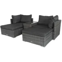 Green Spirit Gartenlounge-Set, Grau, Kunststoff, Loungemöbel, Loungemöbel-Sets