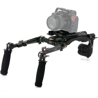 Tilta Camera Shoulder Rig Leichtes Schulter-Rig für DSLRs Videofilmherstellungs System-Kit, mit ARCA Manfrotto Dual Baseplate Schnellwechselplatte Verstellbare Rosette Handgriff TA-LSR-B