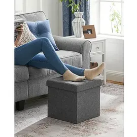 Songmics Hocker mit Stauraum LSF27Z dunkelgrau, 1 St.
