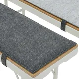 Dune Design Bierbankauflage 170 x 23 x 1 cm Filz 2 St.