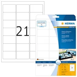 525 HERMA Etiketten 4904 weiß 63,5 x 38,1 mm
