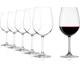 Stölzle Lausitz Weinland 6er Set 540 ml – Elegante Weingläser ideal für Bordeaux Rotweingläser aus Kristallglas für maximale Aromaentfaltung – Spülmaschinenfest & Made in Germany
