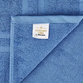 Beliani Areora Handtuchset 9-tlg. blau