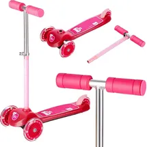 Nils Fun Dětská koloběžka NILS Fun HLB001, LED - rosa