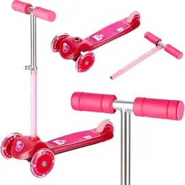 Nils Fun Dětská koloběžka NILS Fun HLB001, LED - rosa