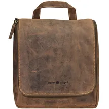 GREENBURRY Kulturbeutel / Beauty Case Vintage 1735 Kulturtasche Kosmetiktaschen & Kulturbeutel Braun
