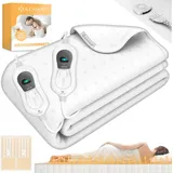 Kesser KESSER® Wärmeunterbett mit Abschaltautomatik Fernbedienung Heizdecke mit 3 Temperaturstufen Wärmebettunterlage fürs Bett Matratzenheizung Wärmedecke aus weichem Vlies Heizkissen