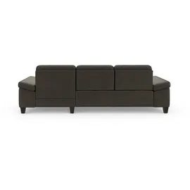 sit&more Ecksofa SIT & MORE "Westham L-Form", grau (anthrazit), B:275cm H:88cm T:172cm, 100% Polyester, Sofas, Ecksofa, Recamiere, mit oder ohne Bettfunktion, Bettkasten, Füße wengefarben
