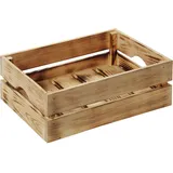 KESPER Holzkiste Kiefer geflammt 15 cm x 30 cm 40 cm 18 l