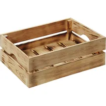 KESPER Holzkiste Kiefer geflammt 15 cm x 30 cm 40 cm 18 l