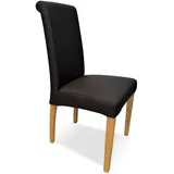 8 x Echtleder Stühle Arthur 100% Leder Toledo Caffe Lederstühle Lehnstuhl