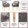 MCW MCW-H56b Gartenstuhl 58 x 58 x 108 cm beige 2 St.