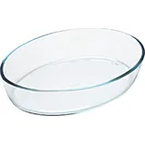 Pyrex Bräter Glasbräter, oval, Glas, Transparent, 35 x 24 x 6 cm