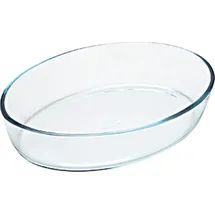 Pyrex Bräter Glasbräter, oval, Glas, Transparent, 35 x 24 x 6 cm