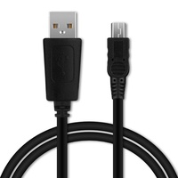 USB Kabel für Nintendo Wii U Pro Controller (WUP-005) Ladekabel 1A schwarz