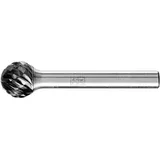 Pferd Hartmetall Hochleistungsfrässtift Allround Kugel KUD Ø 12x10mm Schaft-Ø 6 mm HICOAT universal