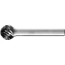 Pferd Hartmetall Hochleistungsfrässtift Allround Kugel KUD Ø 12x10mm Schaft-Ø 6 mm HICOAT universal