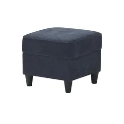 Hocker  Kivana , blau , Maße (cm): B: 52 H: 45 T: 52