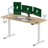 FLEXISPOT Schreibtisch Elektrisch höhenverstellbarer Schreibtisch, Sitz-Steh-Tisch (Ergonomischer Steh-Sitz Computertisch mit Memory-Funktion), 120/140/160/180/200 cm 180 cm x 80 cm