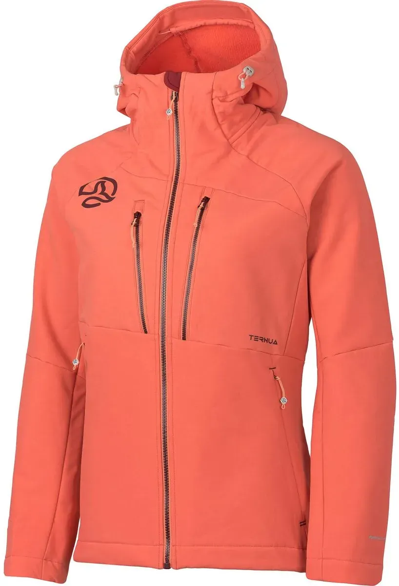 Ternua Lokkta Hard Hood Jacket W living coral (8539) XL