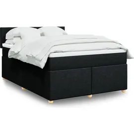 vidaXL Boxspringbett 140 x 200 cm Schwarz