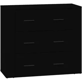 vidaXL Sideboard Schwarz 80x33x70 cm Holzwerkstoff
