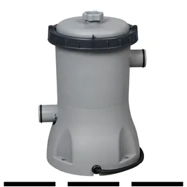 BESTWAY Fast Set Aufstellpool ⌀ 457 x 84 cm Grau inkl. Filterpumpe
