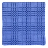 MSV Premium Duschmatte Badematte antibakteriell rutschfest mit Saugnäpfen - Blau - ca. 54 x 54 cm - duftet nach Rosen - waschbar bei 60° Grad