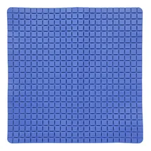 MSV Premium Duschmatte Badematte antibakteriell rutschfest mit Saugnäpfen - Blau - ca. 54 x 54 cm - duftet nach Rosen - waschbar bei 60° Grad