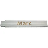 Heka Zollstock Marc 2 m, weiß