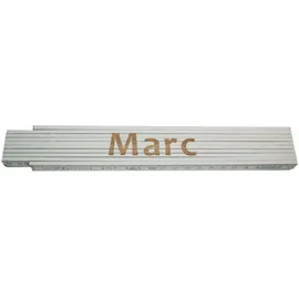 Heka Zollstock Marc 2 m, weiß