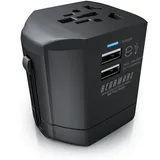 Bearware All-in-One Universal-Reiseadapter - Reise-Steckdosen-Adapter / Stromadapter - Reisestecker - World Travel Adapter / Plug
