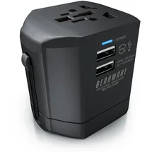 Bearware All-in-One Universal-Reiseadapter - Reise-Steckdosen-Adapter / Stromadapter - Reisestecker - World Travel Adapter / Plug