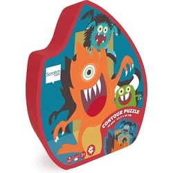 Scratch Konturpuzzle Monster (40 Teile)
