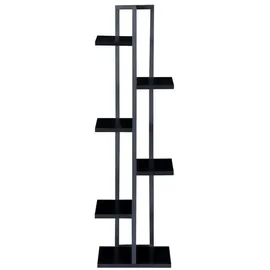 [en.casa] Blumenständer Tohmajärvi 120 x 34 x 21 cm Schwarz