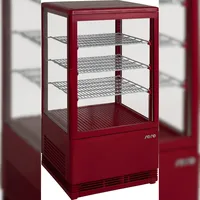 Saro Mini-Umluftkühlvitrine SC 70 rot