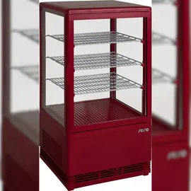 Saro Mini-Umluftkühlvitrine SC 70 rot