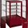 Saro Mini-Umluftkühlvitrine SC 70 rot
